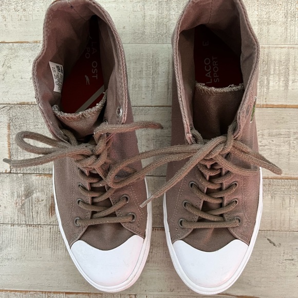 Lacoste Brown High-Top Sneaker - Picture 3 of 5